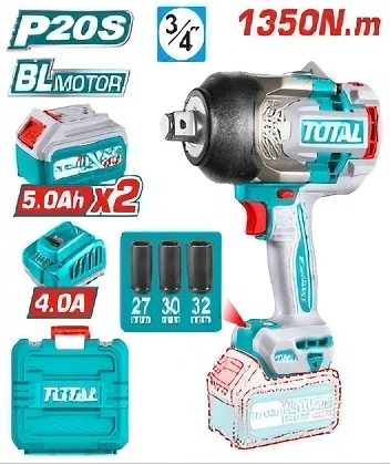 Llave De Impacto Total 20v 1350nm Con Bat/Carg