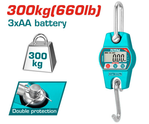Balanza Digital Colgante Total P/ 300kg