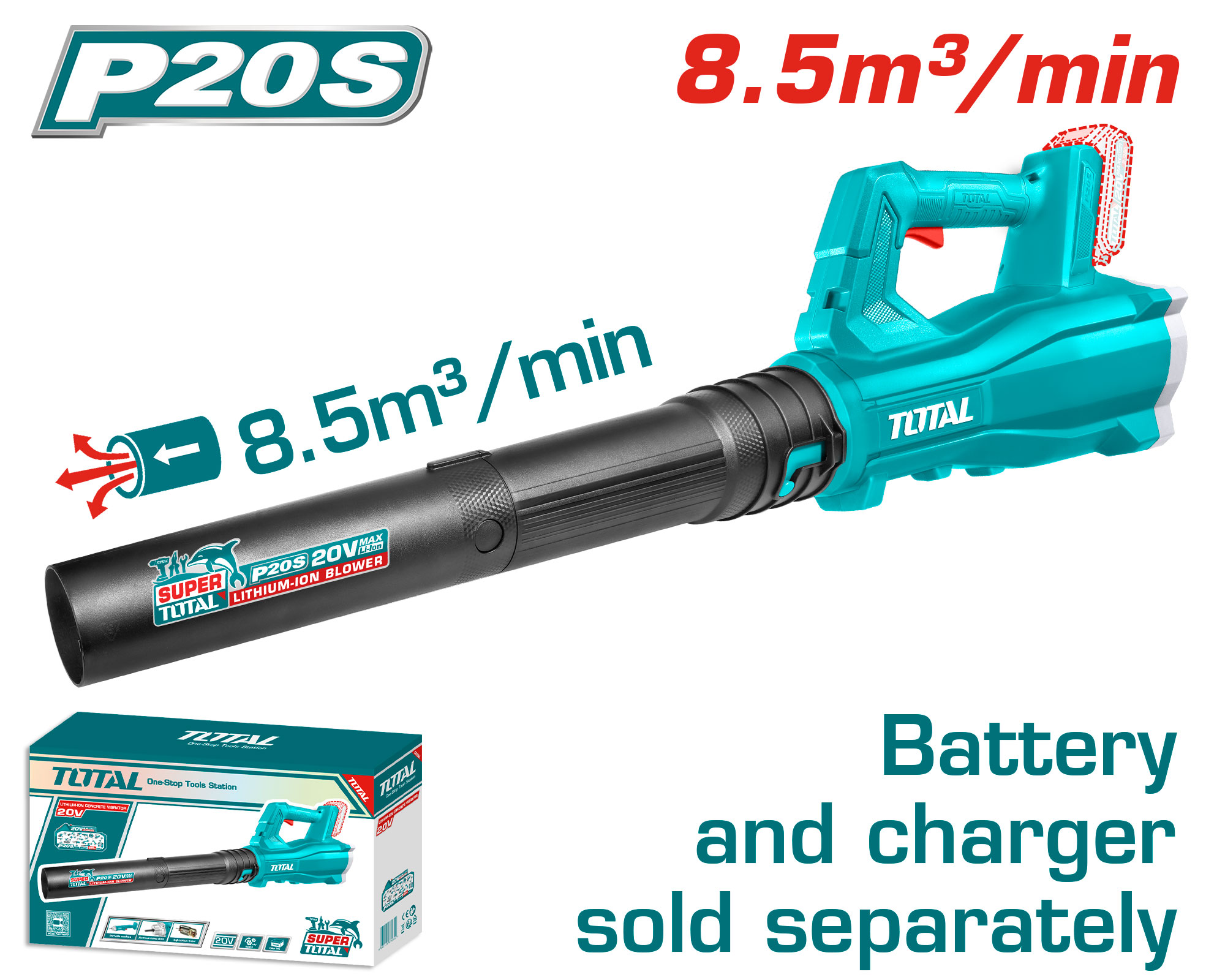 Soplador Total 20v 15.000rpm