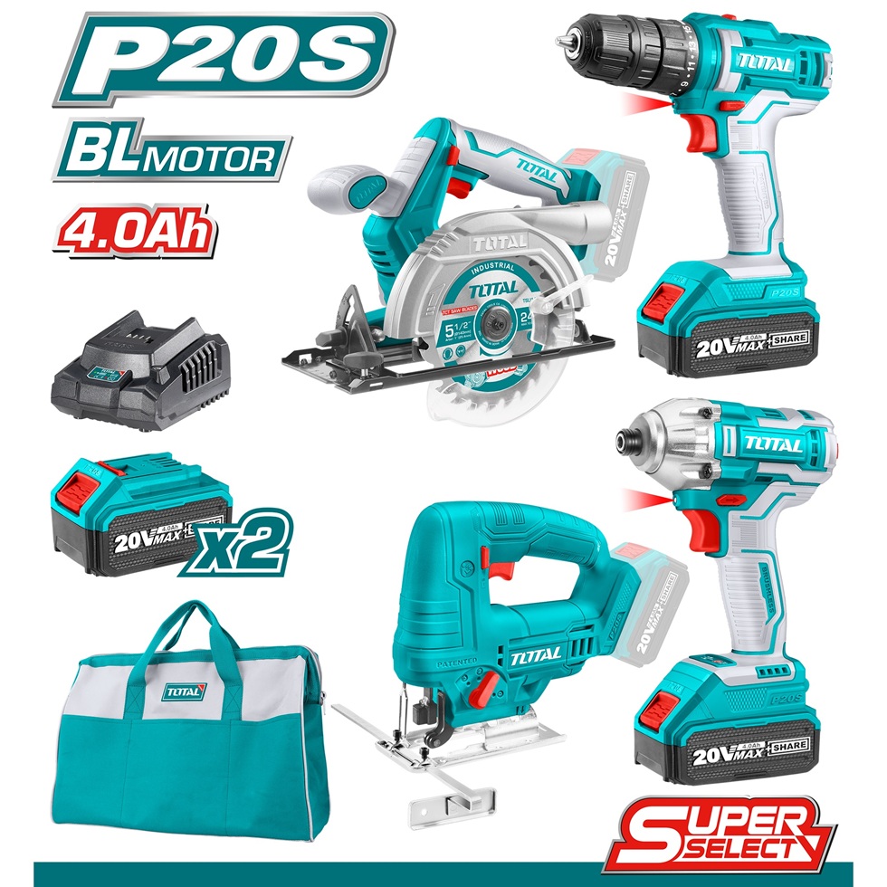 Imagen miniatura de Combo Total 4 Pcs Sierras Y Taladros Ss