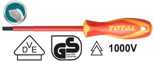 Imagen miniatura de Destornillador Total 1000v Sl5.5x125