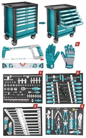 Caja Con Herramientas Total 162 Pcs