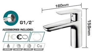 Grifo Total Monocomando 158mm