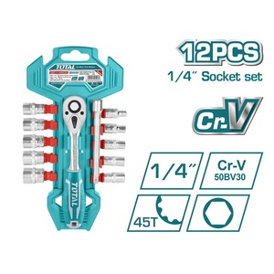 Llave Tubo Total Cricket 12pcs 1/4"