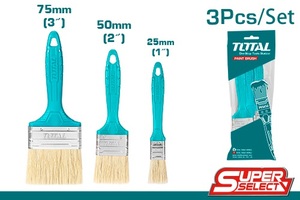 Kit Total Pinceles De 3 Pcs Plastico