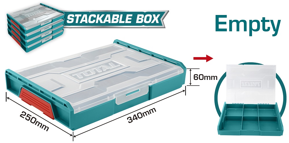 Caja Para Herramientas Total Apilable