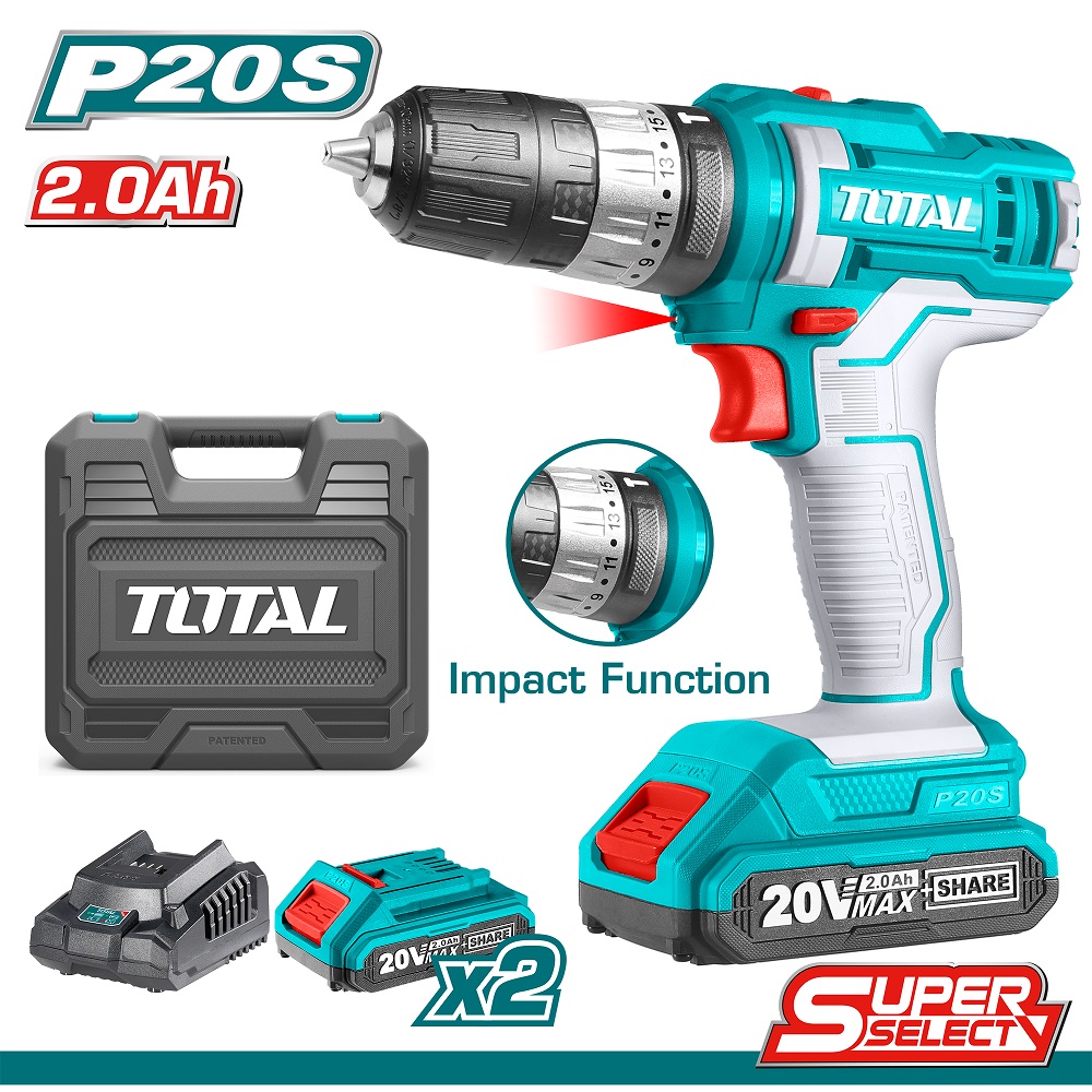 Taladro De Impacto Total 20v Maletin Ss