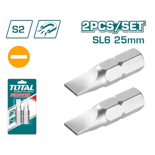 Puntas Para Taladro Total Sl6 25mm 2pcs