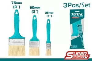 Kit Total Pinceles De 3 Pcs Plastico